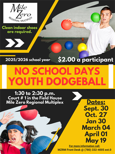 2025_No_School_Youth_Dodgeball_Poster