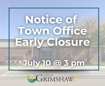 Early closure on july 10